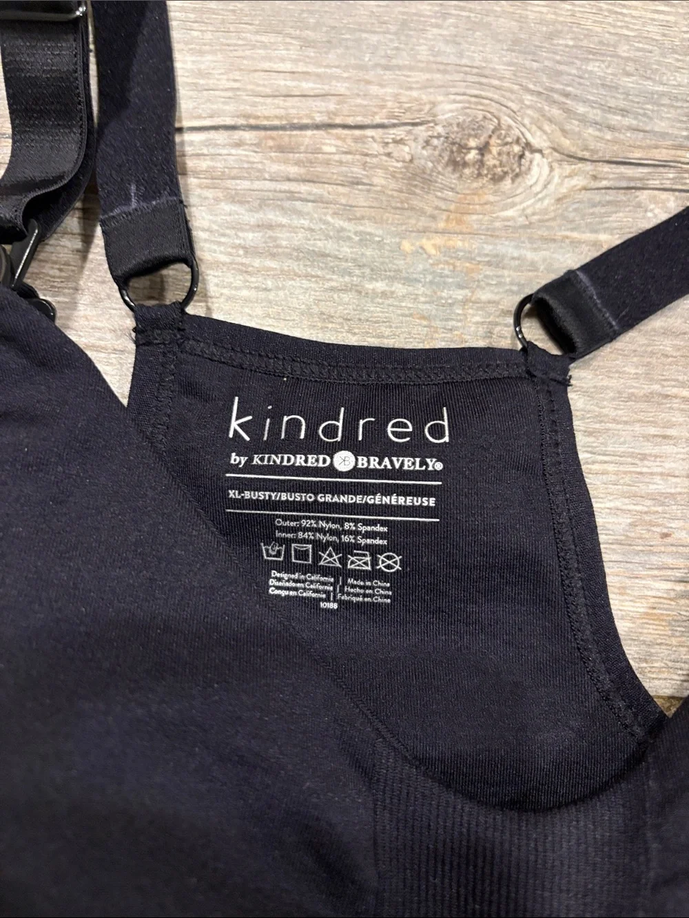 Kindred bravely Nursing & Pumping Bralette — Black size XL busty